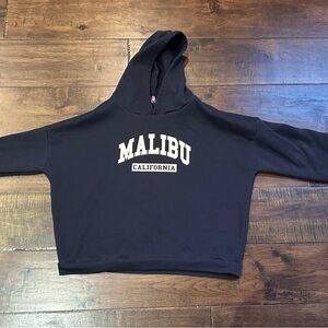 Edikted Navy and White Hoodie
